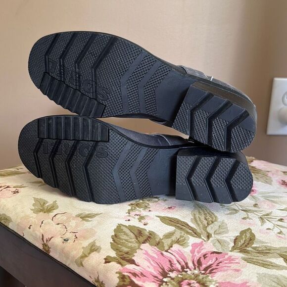 Sorel Cate buckle Quarry gray boots women’s size 6.5 leather waterproof minimali - Picture 5 of 7